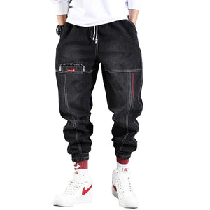 Streetwear Hip Hop Denim Cargo Pants