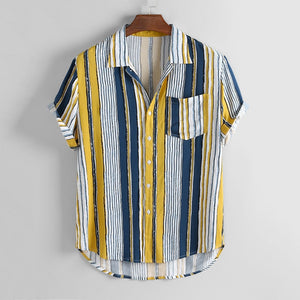 Summer Retro Vintage Ethnic Printed Shirt