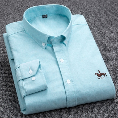 Business Oxford Long Sleeve Dress Shirt