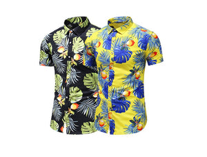 Summer Hawaiian Beach Floral Festive Shirts