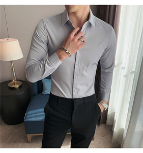 Business British Style Long Sleeve Shirt