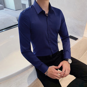 Business British Style Long Sleeve Shirt