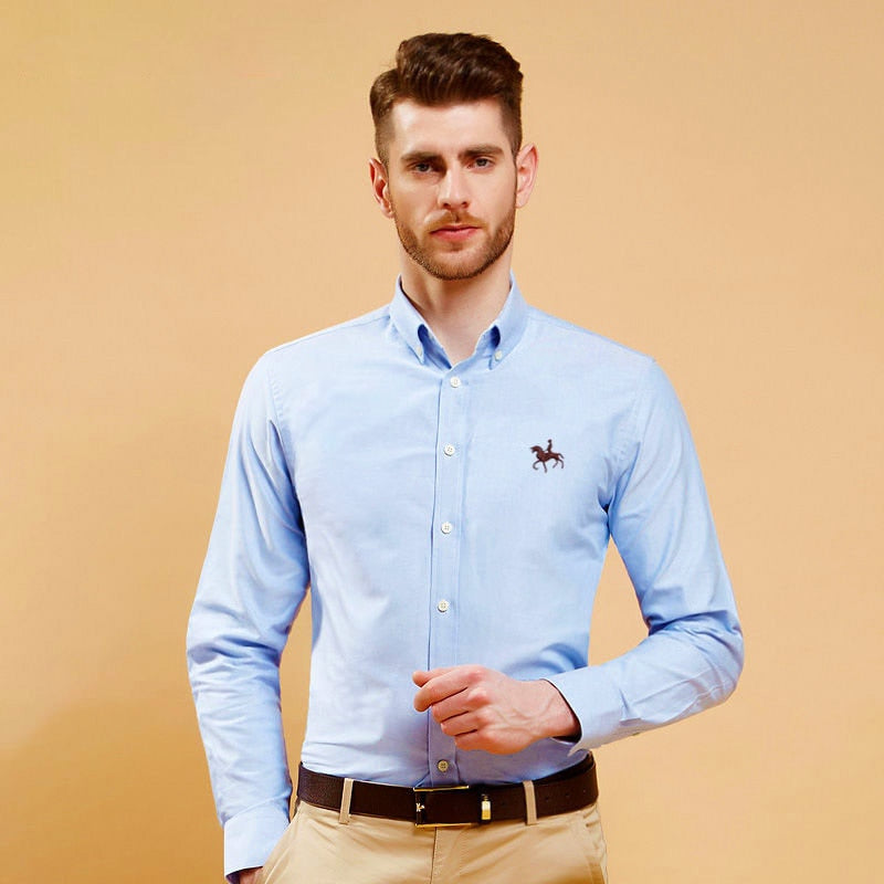 Business Oxford Long Sleeve Dress Shirt