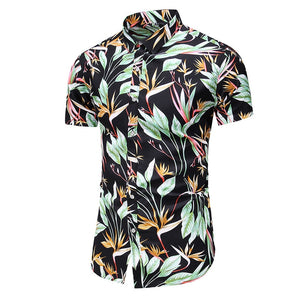 Summer Hawaiian Beach Floral Festive Shirts