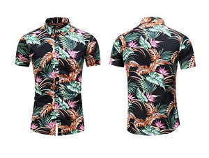 Summer Hawaiian Beach Floral Festive Shirts