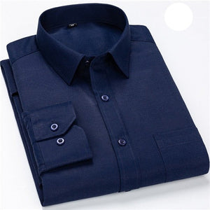 Solid Office Business Long Seeve Shirt