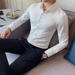 Business British Style Long Sleeve Shirt