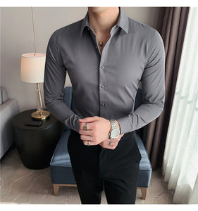 Business British Style Long Sleeve Shirt