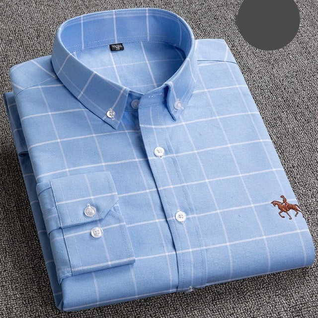 Business Oxford Long Sleeve Dress Shirt