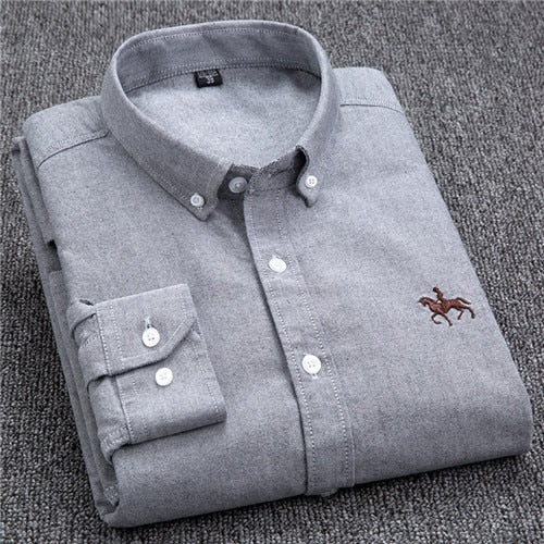 Business Oxford Long Sleeve Dress Shirt