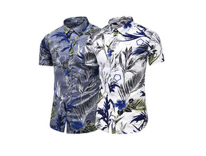 Summer Hawaiian Beach Floral Festive Shirts