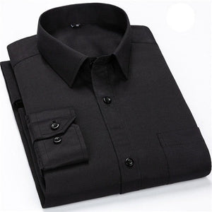 Solid Office Business Long Seeve Shirt