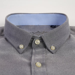 Fashion Solid Oxford Long Sleeve Shirt