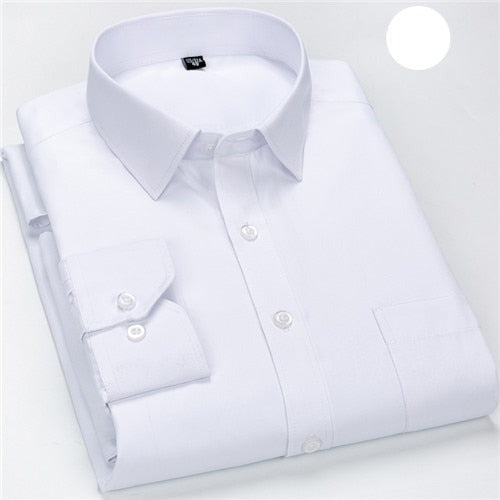 Solid Office Business Long Seeve Shirt