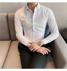 Business British Style Long Sleeve Shirt