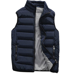 Autumn Winter Sleeveless Solid Color Vest