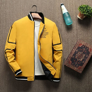 Autumn Streetwear Zipper Baseball Bomber Jacket