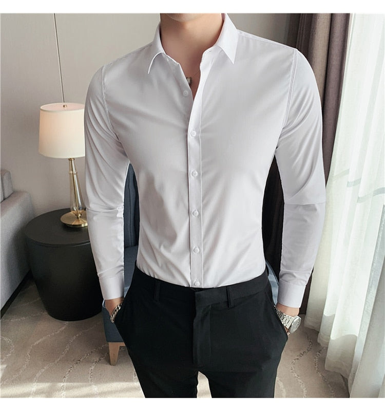 Business British Style Long Sleeve Shirt