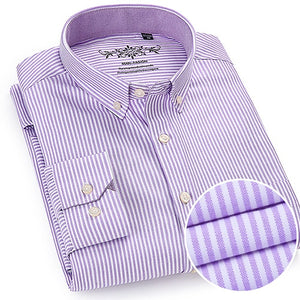 Fashion Solid Oxford Long Sleeve Shirt