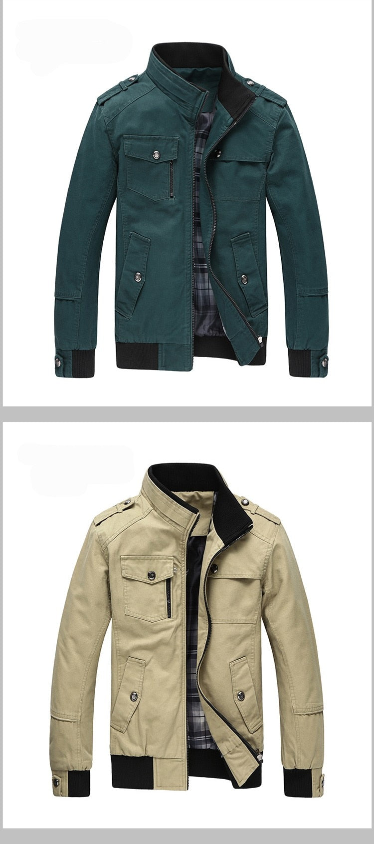 Casual Spring Autumn Military Bomber Jacket