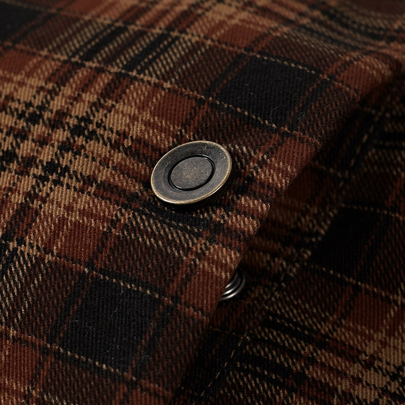 Winter Plaid Warm Fleece Scottish Jacket