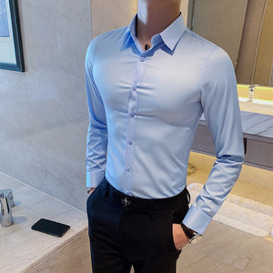 Business British Style Long Sleeve Shirt