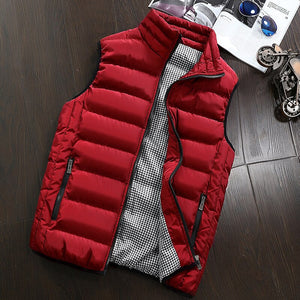 Autumn Winter Sleeveless Solid Color Vest