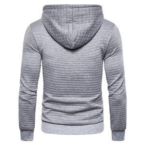 Spring Autumn Casual Solid Grid Hoodie