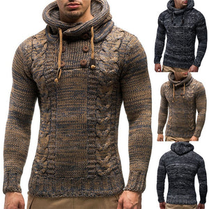 Casual Warm Knitted Fashion Hooded Pullover