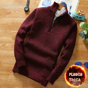 Winter Fleece Half Zipper Thicker Sweater