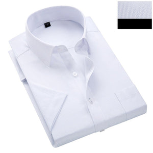 Summer Striped Short Sleeve Dress Shirt