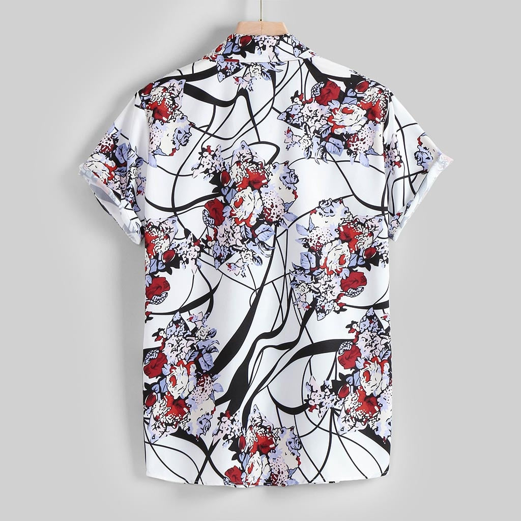 Summer Retro Vintage Ethnic Printed Shirt