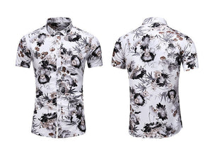 Summer Hawaiian Beach Floral Festive Shirts