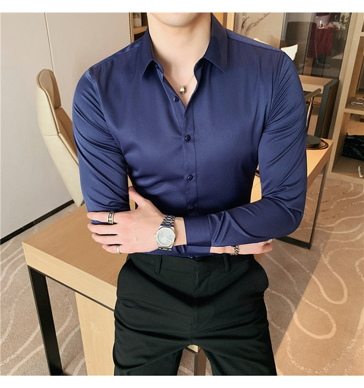 Business British Style Long Sleeve Shirt