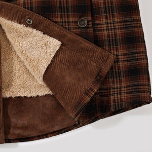 Winter Plaid Warm Fleece Scottish Jacket