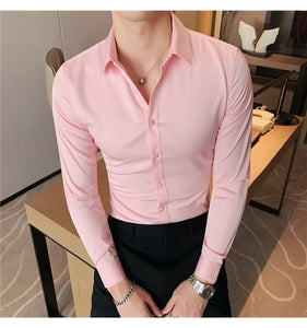 Business British Style Long Sleeve Shirt