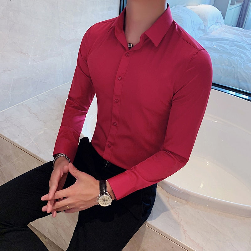 Business British Style Long Sleeve Shirt