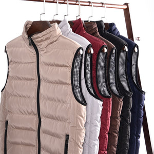 Autumn Winter Sleeveless Solid Color Vest