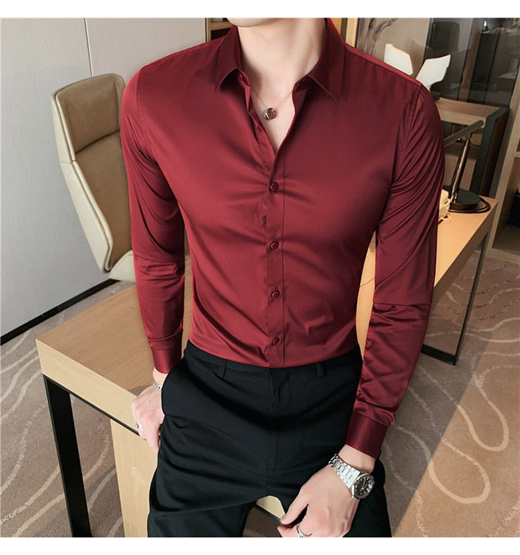 Business British Style Long Sleeve Shirt