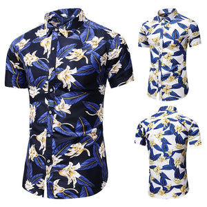 Summer Hawaiian Beach Floral Festive Shirts