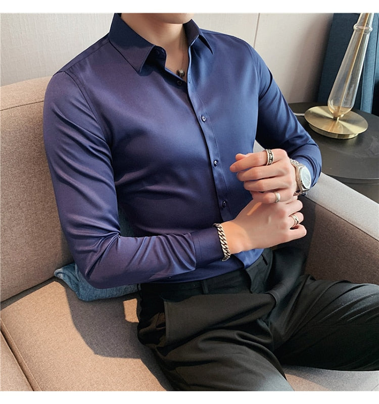 Business British Style Long Sleeve Shirt