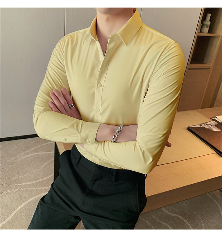 Business British Style Long Sleeve Shirt