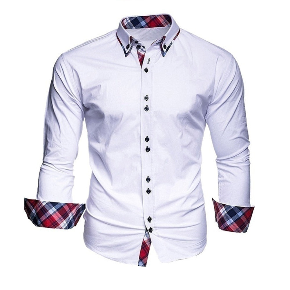 Business Slim Fit Long Sleeved Shirt