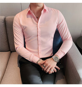 Business British Style Long Sleeve Shirt