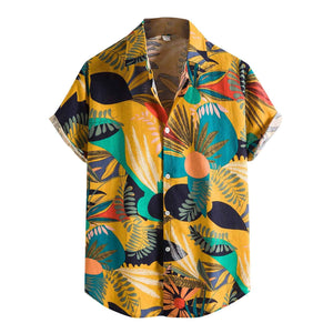 Summer Retro Vintage Ethnic Printed Shirt