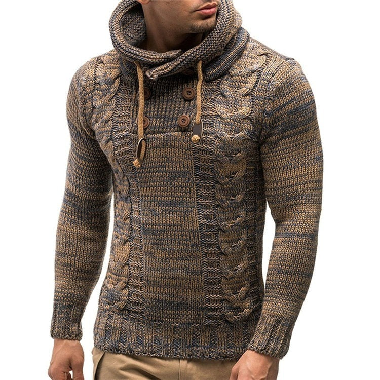 Casual Warm Knitted Fashion Hooded Pullover