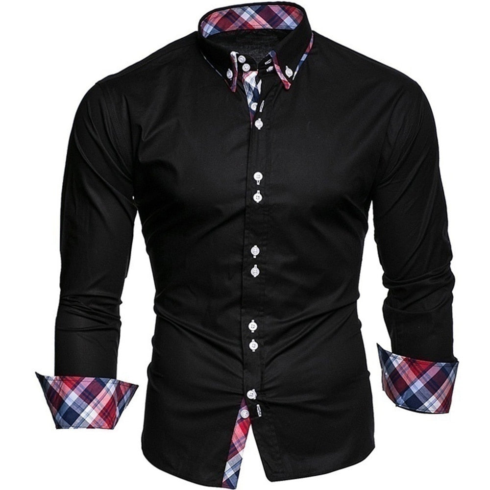 Business Slim Fit Long Sleeved Shirt