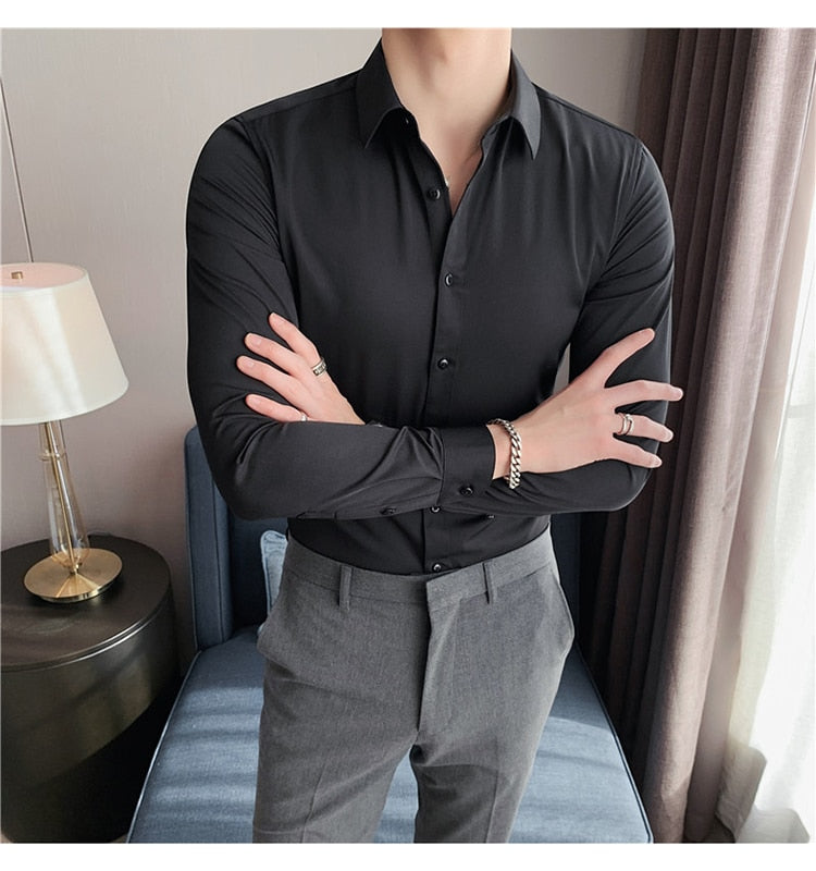 Business British Style Long Sleeve Shirt