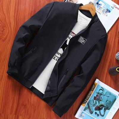 Casual Zipper Bomber Jacket