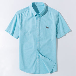 Summer Business Oxford Soft Short Sleeve Shirt